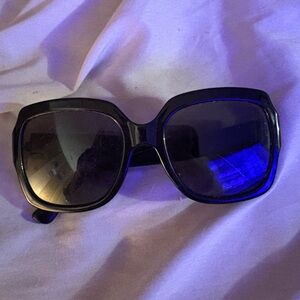 Roots Black Oversized Sunglasses